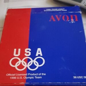 Avon Red and Blue USA Olympic Box